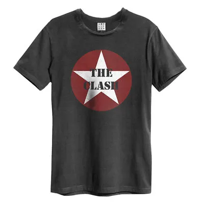£20.99 • Buy The Clash Star Logo Amplified Vintage Charcoal Large Unisex T Shirt NEW