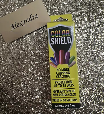 Color Shield Nails Top Coat No More Chipping Cracking Protection Fast Dry New • $13