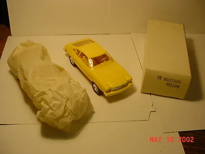 Vintage 1975 Mustang Yellow/Black Bottom 1/25 Dealer Promo In Box • $69.95