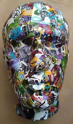 £18 • Buy HANDMADE MALE 'AVENGERS' DECOUPAGE - DECOPATCH HEAD ORNAMENT -UNIQUE  27x16x22cm