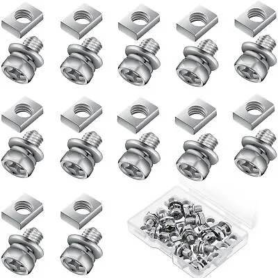 24 Pieces Motorcycle Battery Terminal Nuts Bolt Kit M6 Bolt Square Kit Stainless • $12.01