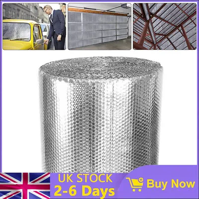 10M-50M Double Bubble Roll Foil Insulation Shed Commercial Floor Wall Roof Shed • £19.99