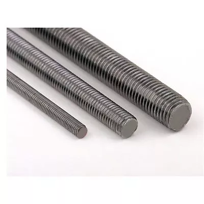 £5.99 • Buy Mild Steel, Stainless Steel, Black Self Colour Metric Threaded Bar. All Sizes