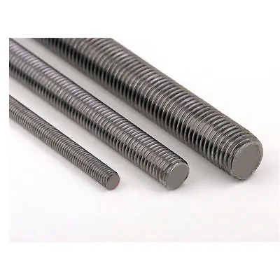 Mild Steel Stainless Steel Black Self Colour Metric Threaded Bar. All Sizes • £3.99