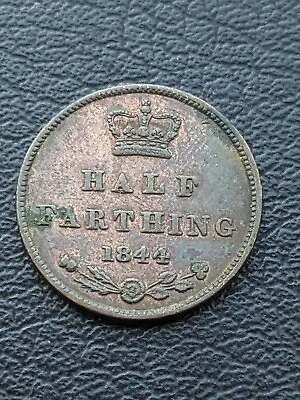 1844 Half Farthing Queen Victoria Coin • £7.99
