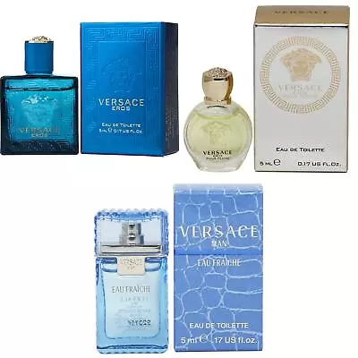 3pc Mini Gift Set Versace Eros Men Eros Women Man Eau Fraiche 5ml/0.17ozNEW! • $23.99