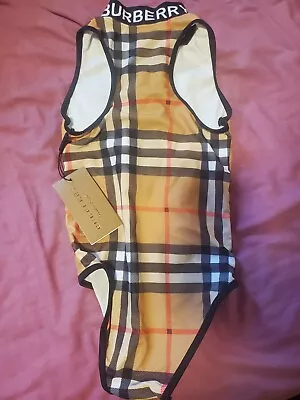 Girls Burberry Swimsuit Size Small Brand-new With Tags Never Worn • $65.57