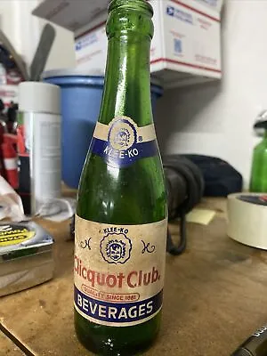 $4 • Buy Vintage 1961 Clicquot Club Beverages ACL Soda Bottle, Millis, MASS. 7 Oz.