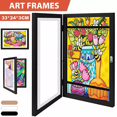 1/2/4Pcs A4 Art Display Frame Kids Frames Photo Picture Crafts Drawing Storage • £6.99