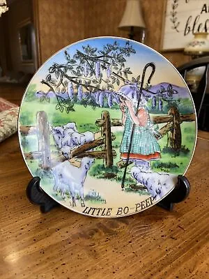 Nursery Rhyme  Decorative Plate Hand-painted Little Bo Peep • $42.99