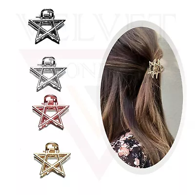 Star Hair Claw Metal Mini Hair Jaw Clips Hair Clamp Tiny Hair Clips Barrettes • £3.75