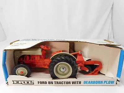 Vintage 1987 Ertl 1/16 Ford 8N Farm Tractor & Dearborn Plow USA • $39.99