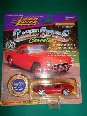 Johnny Lightning Customs Corvette Red 1965 Corvette Mako Shark Die Cast 1:64 • $3.99