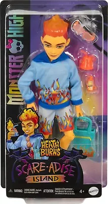 Monster High Scare-adise Island Heath Burns Doll Flame Hoodie Swim Trunks Beach • $34