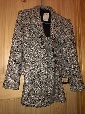 Vertigo Pour La Ville Suit Wool Made In France Size Medium /Jacket Size 8 Skirt • $42.46