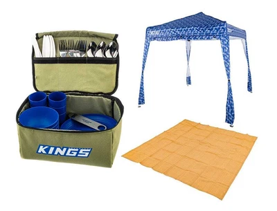 $124.93 • Buy Kings Gazebo Sun Shade + Picnic Set & 3m Mesh Floor Beach Shelter Pop Up Tent