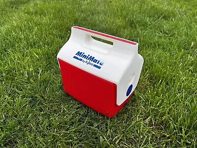 IGLOO MiniMate Vintage Cooler/Lunch Box (Red/White/Blue) Made In USA • $15.99