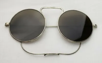 Vintage Antique American Optical USA Sunglasses Steampunk Round Lenses AO NICE! • $239.27