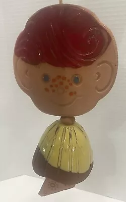 VTG MCM 1968 Wind Chime Hanging Pacific Stoneware~Freckle Face Boy Pottery • $20