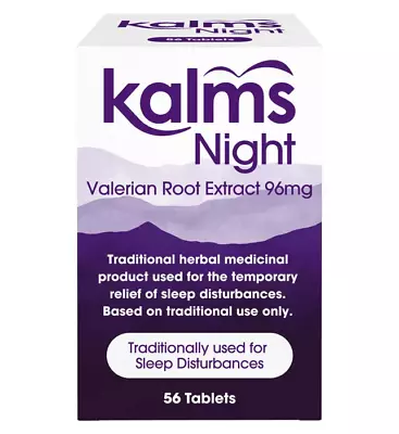 Kalms Night - Traditional Herbal Remedy Sleep Disturbances Relief 56 Tablets • £9.60