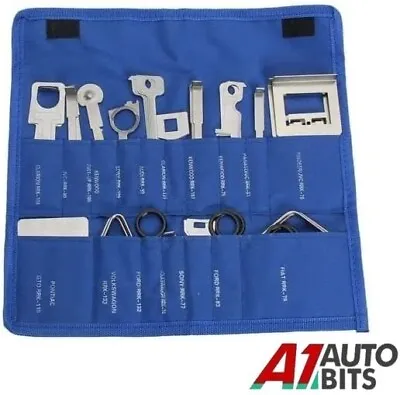 38 Pcs Professional Car Radio Cd Removal Tool Set Stereo Head Unit Removing Keys • £12.89