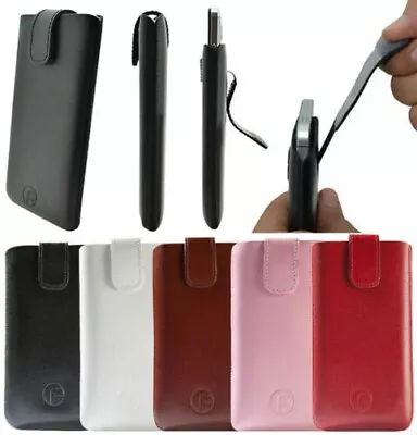 Elephone A6 Mini Phone Case Leather Pouch Cover Case Drag Tab • $19.98