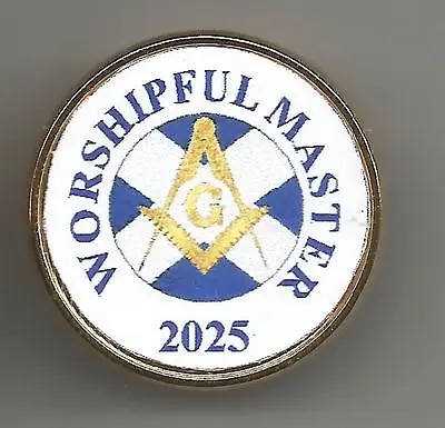 Masonic Worshipful Master Pin Badge • £5.95