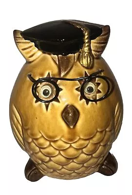 Rare Vintage Japan Googly Eyes Owl Porcelain￼ Bank Figurine￼ MCM Century • $24