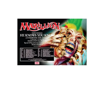 £59 • Buy Marillion  He Knows You Know Tour - Massive Poster