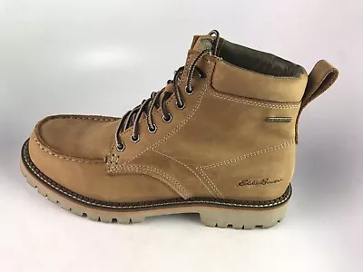 Eddie Bauer Severson Moc Toe Boots Waterproof Wheat Tan Men's Sz 8.5 M • $33.99