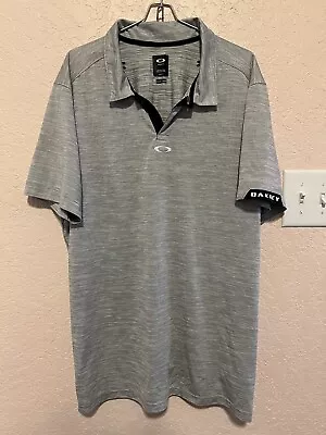 Men's Oakley Aero Ellipse Polo Golf Shirt Heather Grey. Size 2XL. Z1 • $14.99