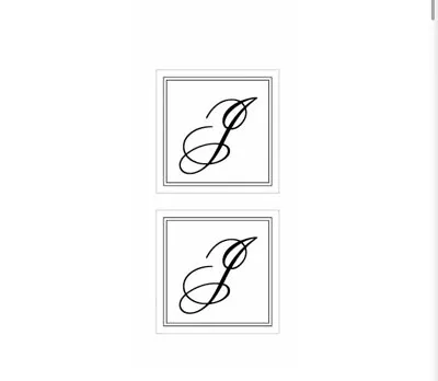 Gartner Studios Monogram Seals J Black: 2 Packs Of 30 Ea. New/Sealed • $1.99