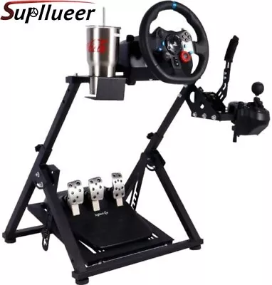 Supllueer Racing Wheel Stand Fit Logitech G923 G29 G920 Thrustmaster T300 T500 • $99.99