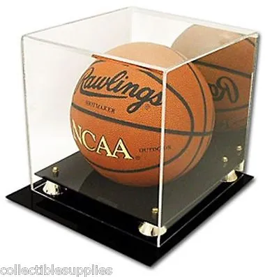 $79.95 • Buy Deluxe UV Protected Full Size Basketball Display Case W/ Mirror Back - Brand New