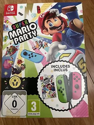 Nintendo Switch Super Mario Party And Joy Con Pair (Pastel Purple/Pastel Green) • $230