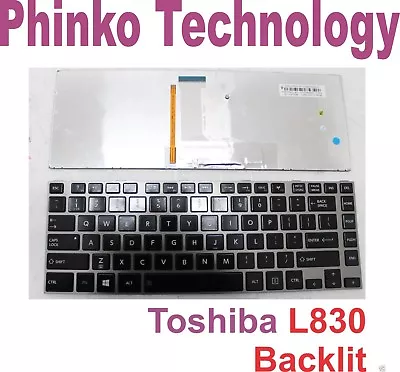 Keyboard For Toshiba Satellite L830 L830D L840 L840D L845 With Backlit • $42.84