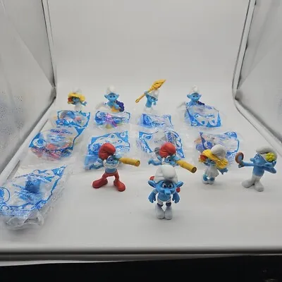 The Smurfs 1 & 2 Movie McDonalds Happy Meal Toys Lot Of 18 Figures Collectibles • $25