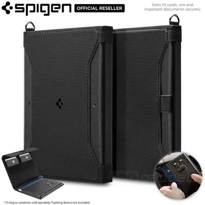 $49.99 • Buy Spigen RFID Blocking Passport Travel Card SIM Pen Holder Leather Slim Cover Case