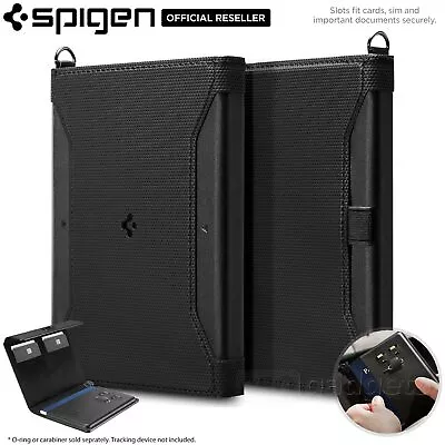 $49.99 • Buy Spigen RFID Blocking Passport Travel Card SIM Pen Holder Leather Slim Cover Case