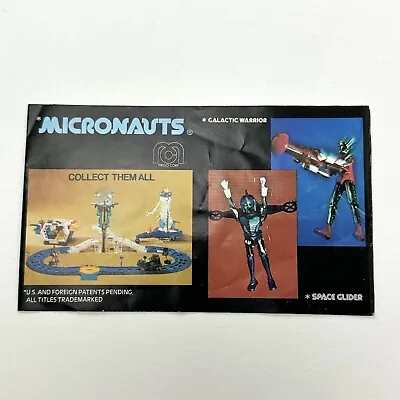 Vtg Mego Micronaut Figure Catalog Brochure Insert 70s Space Glider Stratastation • $13.89