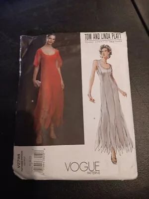 Vogue American Designers Sewing Pattern Tom Linda Platt 2798 18 20 22 • $7