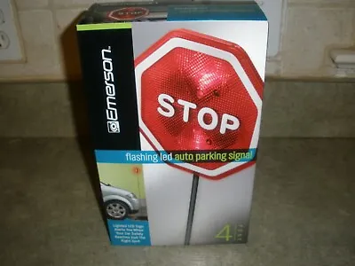 $17.99 • Buy Garage Stop Sign 4ft Flashing Emerson LED Auto Parking Signal Light Safety (O17A