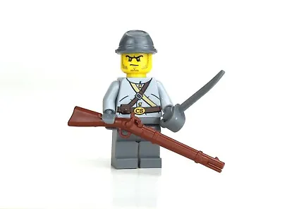 Confederate Army Soldier Civil War Made W/ Real LEGO® Army Builder Minifigure • $15.40