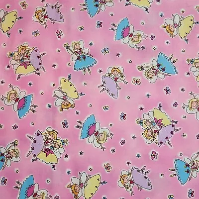 SALE Vintage Timeless Treasure KIDZ Fairy Ballerina  4 Yds. • $20