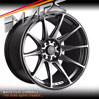 MARS MP-MS Hyper Black Concave 18 Inch JDM Stag Alloy Wheels Rims 5x100 5x114.3 • $1499.99