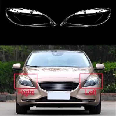 Transparent Lampshade Head Light Lamp Covers Lens Parts For Volvo V40 2013-2016  • $166