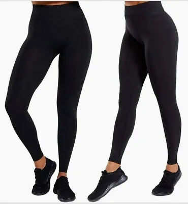 £5.90 • Buy Ladies Thermal Leggings Thick Winter Fleece Lined Warm High Waist Tummy Control 
