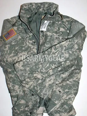 NEW US ARMY ACU FIELD JACKET COAT M65 M-65 SML W HOOD • $111