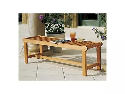 $274.18 • Buy Revni A-Grade Teak Wood 55  Backless Bench Chair Outdoor Garden Furniture New
