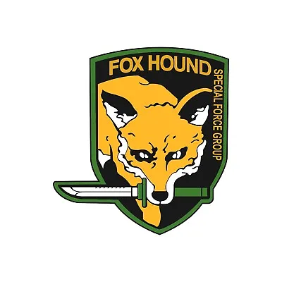 Metal Gear Solid FOXHOUND Logo Glossy Waterproof Vinyl Sticker Art • $9